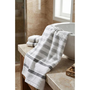 [Kai Mei Cotton] Bulk Pack: Made in Taiwan (MIT) Antibacterial & Odor-Resistant &ndash; Lightweight Soft Pure Cotton Bamboo Charcoal Towels (Set of 12)