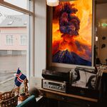 【御畫房】火山爆發 國家一級畫師手繪油畫60×90cm(VF-24), , large