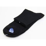 【BVD】1/2 男學生襪(加大)<黑>B378 男襪 短襪, , large