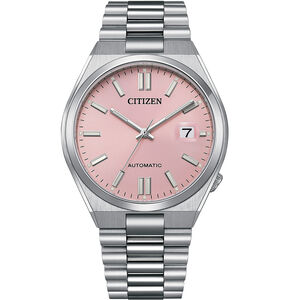 CITIZEN 星辰 X PANTONE Nowstalgia 限定夢幻粉 經典機械錶 NJ0158-89X