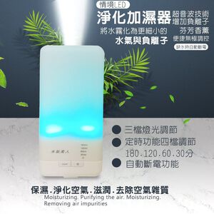 GS MALL 居家芳香水氧機 芳香機 水氧機 加濕器 香薰機 夜燈 香氛機 七彩夜燈 精油機