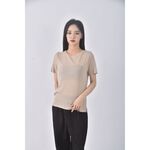 (S) pazzo杏色短袖上衣二手衣, , large
