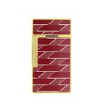 s.t.Dupont 都彭Monogram 1872 Biggy 漆面打火機-酒紅x金 025078B, , large