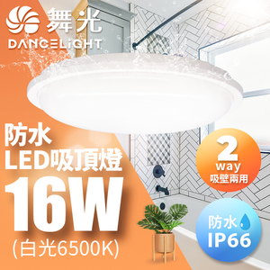 DanceLight舞光 LED 16W防水膠囊吸頂燈(白光/黃光)