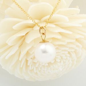 【Angel & Me】14KGF包金 白色 淡水珍珠 Pearl 項鍊 輕珠寶 生日 週年 畢業 情人節 母親節 禮物
