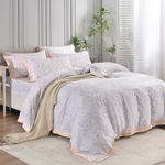 【Betrise】Summer garden | C Energy Series 100% Austrian Tencel™ Light-quenched Graphene Four-piece Duvet Bedding Set-Double, , large