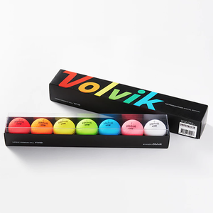 Volvik 彩虹高爾夫球 7球/盒 高爾夫球禮物 霧面球色彩