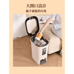 【AOTTO】20L現代簡約兩用垃圾桶(按壓+腳踏)(CL-202), , large