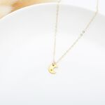 【Angel & Me】月光 星星 月亮 s925 純銀 厚鍍24k純金 項鍊 禮物, , large