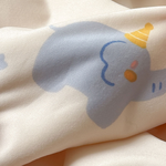 【Betrise】Elephant is prosperous | Lazy soft Q knitted cotton antibacterial soy fiber air-conditioning quilt/cooling quilt (150x200cm), , large