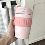 奶油小熊保溫隨身杯【多色可選】保冰杯 厚實杯底 保溫保冰 304不銹鋼保溫杯 小熊先生保溫杯 奶油小熊杯 隨行杯 吸管 手提, , large