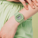 CASIO 卡西歐 G-SHOCK 青蘋果綠方形女錶 GMD-S5600BA-3, , large