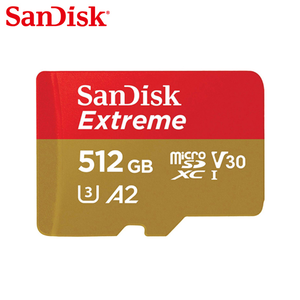 【SanDisk】 Extreme 512G A2 V30 UHS-I U3 microSDXC 記憶卡