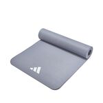 [秉宸] ADIDAS 輕量波紋瑜珈墊 8MM 瑜珈墊 運動墊 運動瑜珈 輕量化 ADYG-10100, 10010SV 太空灰, large