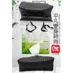 金德恩 GS MALL 車用面紙盒 車用面紙盒 魔鬼氈面紙盒 菱格紋面紙盒 面紙盒 面紙 衛生紙收納 車用收納, , large