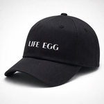 【LIFE&EGG】Classic Logo Embroidered Baseball Cap /Black, , large