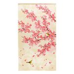 日本製【コスモ】長門簾《櫻花和鳥兒》, , large