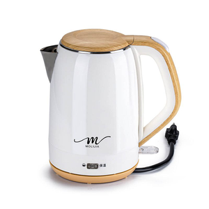 【MOLIJIA】M27 Double-Layer Anti-scalding Quick-boiling Kettle 1.9L - White Wood Grain/Insulated Type/Electric Kettle/Electric Tea Kettle