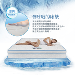 Frozen Cooling Three-Line Honeycomb Independent Coil Mattress 3.5 Feet, , large
