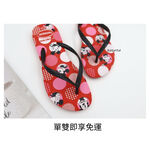 『限時優惠』[巴拉娜巴西人字拖專賣店]中壢實體店面 Havaianas SLIM DISNEY米妮 哈瓦仕 夾腳拖/人字拖鞋 黑紅帶沙灘 海灘, , large