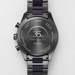 CITIZEN 星辰 湛藍星空 限量 鈦金屬光動能電波萬年曆手錶 AT8187-75E, , large