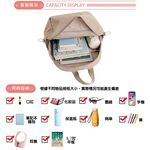 SPRING-簡約百搭尼龍後背包 牛津布尼龍布多口袋後背包-多色, , large