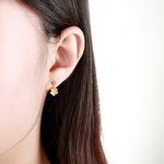 【Angel & Me】Plum flower 14KGF earrings Valentine Day Birthday gift, , large