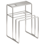 No installation required. 304 stainless steel cutting board and knife rack, storage rack, countertop knife holder, kitchen knife rack, storage rack. No chopstick holder included., , large