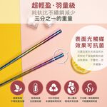 【純鈦餐具禮盒 三件組 冰晶繽紛彩】筷子 湯匙 吸管 餐具組 餐具 鈦餐具 環保餐具 禮盒 交換禮物, , large