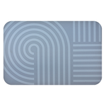 【Monster】 Soft Diatomaceous Earth Printed Mat – Karesansui (58x38cm) – Pebble Gray, , large