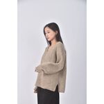 (XL) earth music ecology質感V領綠色毛衣二手衣, , large