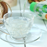 Freshly cut 100% pure coconut milk, , large
