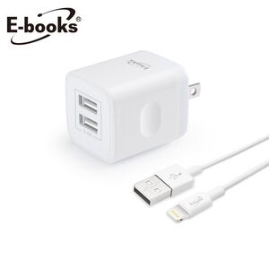 E-books B52 2.4A雙USB快速充電組