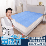 【日本旭川】 AIRFit氧活力低溫傳導石墨烯4.5CM空氣床墊 舒適支撐 可水洗 6D透氣循環, , large