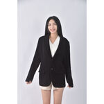 (2XL) lativ質感黑色外套二手衣, , large