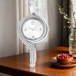SWAROVSKI 施華洛世奇 Dextera 迷人曲線手鐲式水晶手錶 女錶-29mm 送禮推薦 5700996, , large