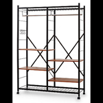 《C&B》Justice移動式置物衣櫥架-寬119cm(台灣生產), , large