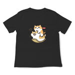 JZ TEE Cat & Shiba Inu-Grass Sliding Graphic Tee, , large