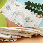 [Kaimei Cotton Industry] 10 groups randomly selected high-density six-layer gauze children's towels/six-layer bath towels in various styles, , large