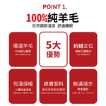 100%純羊毛單人被, , large