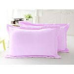 [CINN Far‑Infrared] Nano FIR Brushed Pillowcases – Lilac Pink 2‑Pack, , large