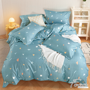 【FOCA】Magic Cube | 3M Patented Moisture-wicking, Breathable, Antibacterial Tencel Four-season Quilt/Cool Quilt Bed Sheet Set - Double