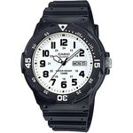 CASIO 卡西歐 DIVER LOOK 潛水運動風手錶-黑x白 MRW-200H-7BV, , large