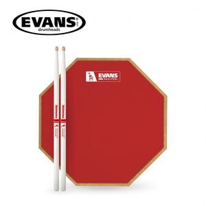 EVANS RF12G RED RB5A 12吋打點板 紅色 附鼓棒【敦煌樂器】