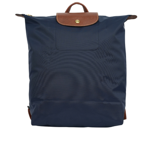 LONGCHAMP Le Pliage Original M 再生帆布中型折疊後背包/海軍藍