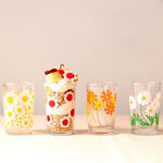 日本ADERIA 昭和復古花朵水杯 / 玻璃杯 共4款 Drinkeat金益合, , large