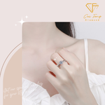 【CF鑽飾】戒指《1克拉男女對戒 奢華D》莫桑鑽 純銀 鑽戒, , large