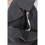 (M) hyappy質感貓貓灰色外套二手衣, , large