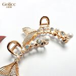 【Gulicc】古莉可 髮夾 珍珠鑲鑽美人魚尾髮夾, , large