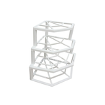 金德恩 GS MALL 台灣製造 角落四層置物架 餐盤收納架 廚房四層置物架 儲物架 杯架 瓶罐架 四層架, , large